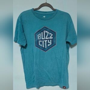 SPORTIGE Buzz City Youth's Teal Graphic T-Shirt